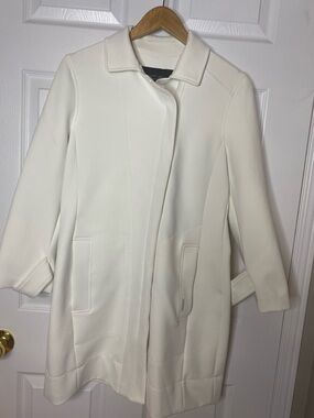 Marc Cain Ivory Swing Trench Coat #5